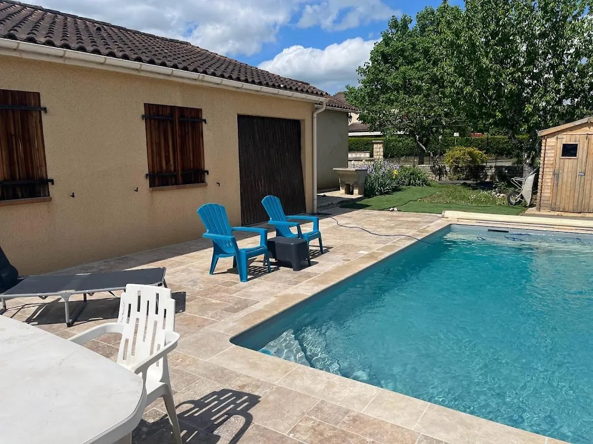 Villa Family House Heated Pool Espere Francia